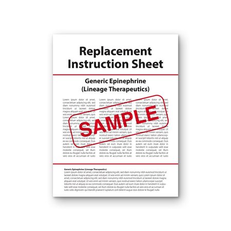 AEK Replacement Instruction Sheet  Generic Epinephrine Lineage Therapeutics EN9406